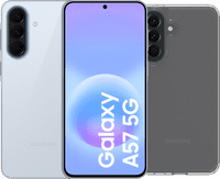 Samsung Galaxy A57 128GB Lichtblauw 5G + BlueBuilt Back Cover Transparant