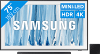 Samsung The Frame Pro 75" (2026) + Samsung HW-S800D Zwart