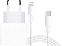 Apple Usb C Oplader 20W + Lightning Kabel 1m Kunststof Wit