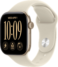 Apple Watch Series 12 Cellular 42mm Goud Sportband S/M