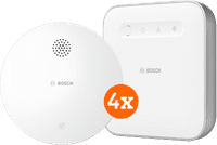 Bosch Draadloze Rookmelder 4-Pack + Bosch Smart Home Controller