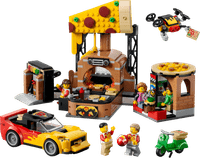 LEGO City Pizzacentrale met voertuigen 60496