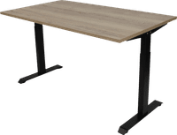 Euroseats Zit/Zit Bureau 140 x 80 Zwart Eiken