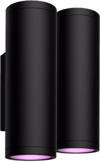 Philips Hue Appear Wall Lamp White and Color Black 2-pack