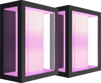 Philips Hue Impress muurlamp White and Color zwart breed duo pack