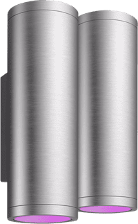 Philips Hue Appear Wall Lamp White and Color - Stainless Steel Duo Pack