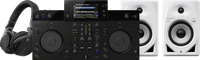 Alpha Theta XDJ-AN + Pioneer DJ DM-50D-BT Wit + Pioneer DJ HDJ-CUE1