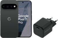 Google Pixel 11 Pro 256GB Zwart 5G + BlueBuilt Oplader met Usb C Poort 30W Zwart