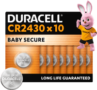 Duracell Specialty CR2430 lithium knoopcelbatterijen 3V 10 stuks