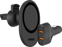 OtterBox Phone Mount Car with MagSafe Magnet + BlueBuilt Car Charger Quick Charge