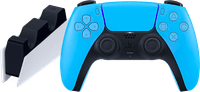 Sony PlayStation 5 DualSense draadloze controller Starlight Blue + oplaadstation