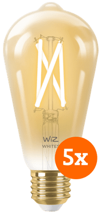 Wiz Smart Filament Light Edison 5-pack - Warm to Cool White Light - E27