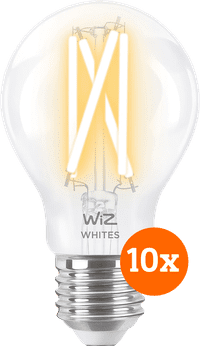 WiZ Smart Filament Light Standard 10-pack - Warm to Cool White Light - E27