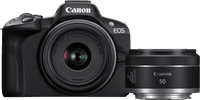 Canon EOS R50 + RF-S 18-45mm f/4.5-6.3 IS STM + RF 50mm f/1.8 STM