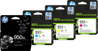 HP 951XL Cartridges Black/Color Combo Pack