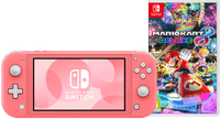 Nintendo Switch Lite Koraal + Mario Kart 8 Deluxe Switch