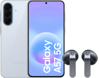 Samsung Galaxy A57 256GB Lichtblauw 5G + Samsung Galaxy Buds4 Zwart