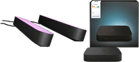 Philips Hue Play Lichtbalk Zwart Duo Pack + HDMI Sync Box 4K