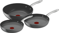 Tefal Renew+ Ceramic Frying Pan Set 24cm + 28cm + Wok 28cm