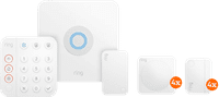 Ring Alarm System with 4 Magnetic Contacts and 4 Motion Sensors