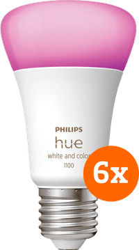 Philips Hue White and Color E27 1100lm 6-pack
