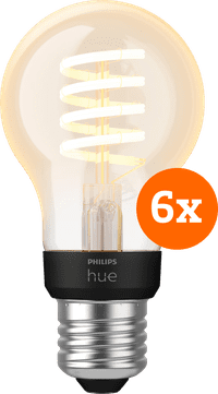 Philips Hue Filament White Ambiance Standard 6-pack