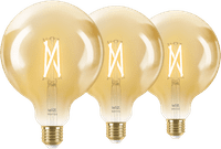 WiZ Smart Filament lamp Globe XL 3-pack  - Warm tot Koelwit Licht - E27