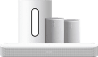 Sonos Beam Gen2 Wit + 2x Era 100 Wit + Sub Mini Wit