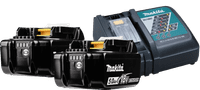 Makita BL1850B LXT 18V 5,0 Ah Accu (2x) + Acculader 14,4/18V DC18RC