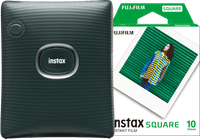 Fujifilm Instax Square Link Green + Fujifilm Instax Film Square WW1 (10 sheets)