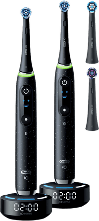 Oral-B iO 10 Zwart en Zwart Duo Pack + 4 Opzetborstels