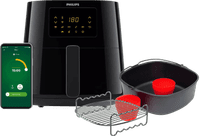 Philips Airfryer XL Connected HD9280/70 + Frying Rack + Baking Pan