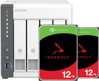 QNAP TS-433-4G + Seagate Ironwolf 12TB Duo Pack