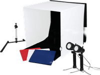 Caruba Portable Photo Studio 40x40x40cm + LED lamp (2x)