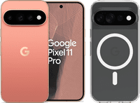 Google Pixel 11 Pro 256GB Oranje 5G + BlueBuilt Back Cover Transparant
