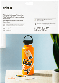 Cricut Water-resistant Sticker Set Holographic White A4 (5 sheets)