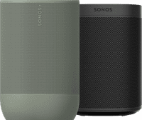 Sonos Move 2 Groen + Sonos One SL zwart