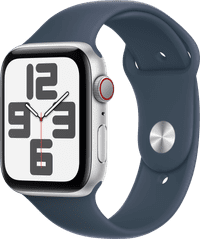 Apple Watch SE (2022) 4G 44mm Silver Aluminum Sport Band S/M