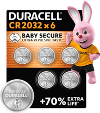 Duracell Specialty CR2032 lithium knoopcelbatterijen 3V 6 stuks