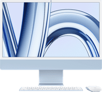 Apple iMac 24 inches (2023) M3 (8-core CPU/10-core GPU) 16GB/512GB Blue AZERTY