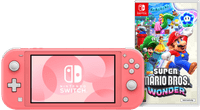 Nintendo Switch Lite Koraal + Super Mario Bros. Wonder