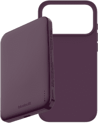 BlueBuilt MagSafe Hoesje iPhone 18/17 Pro Max Paars + Powerbank 5.000 mAh Paars