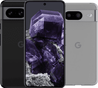 Google Pixel 8 128GB Black 5G + BlueBuilt Back Cover Transparent