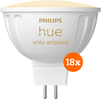 Philips Hue Spot White Ambiance MR16 18-pack