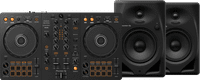 Pioneer DJ DDJ-FLX4 + Pioneer DJ DM-50D Black