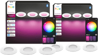 Philips Hue Inbouwspot Slim 6-Pack - White and Color - 90mm - Wit