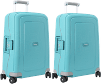 Samsonite S'Cure Spinner 55cm Aqua Blue Duo Suitcase Set