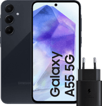 Samsung Galaxy A55 256GB Dark Blue 5G + Samsung 25W Fast Charger Black