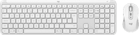 Logitech MK950 Signature Slim Draadloze Toetsenbord en Muis Combo Qwerty Wit