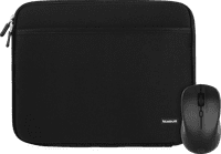 BlueBuilt Laptophoes breedte 30 cm 12-13 inch Zwart + Nexum Draadloze muis